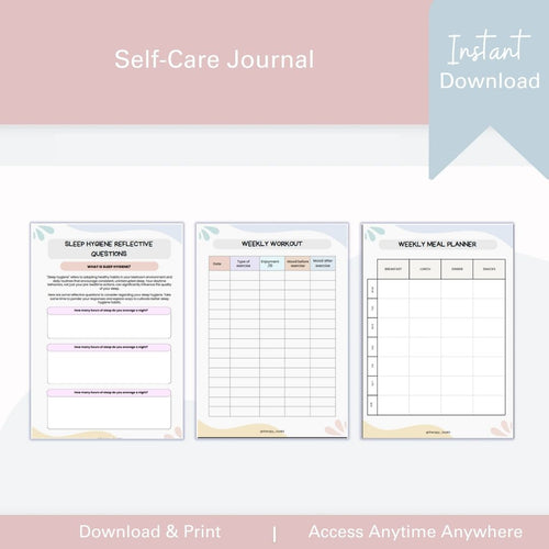 Self-Care Journal: Prioritize You